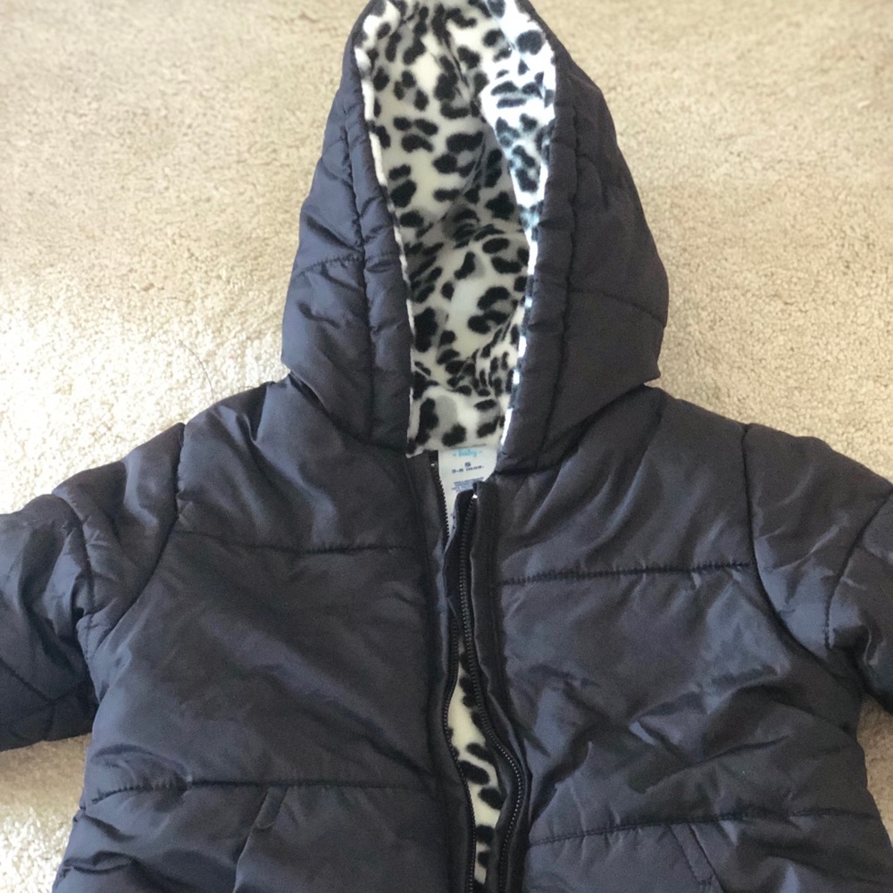 Old Navy Black winter coat jacket 3-6 mo